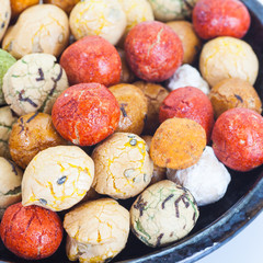 mame kichi japanese sweets beans with colored sugar coat