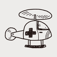 medical helicopter doodle