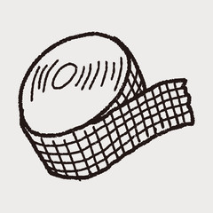 medical tape doodle