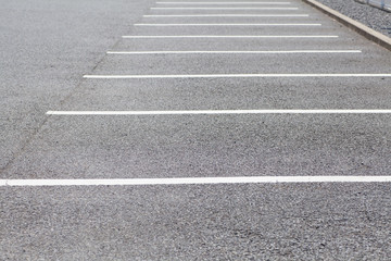 Obraz premium Empty Space in a car parking Lot..