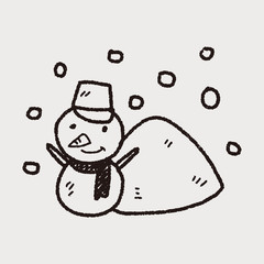 snowman doodle