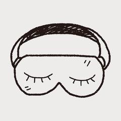sleep mask doodle
