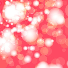 Red and white bokeh lights