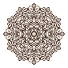 vintage circular pattern of indian