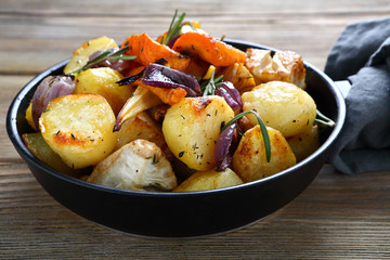 Oven-baked vegetables