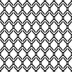 Black and white geometric seamless pattern, abstract background.
