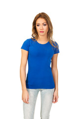 Obraz premium Friendly smiling young woman.