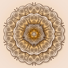 vintage circular pattern of indian