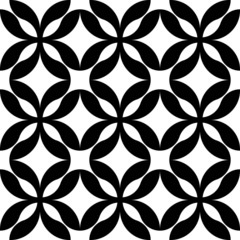 Black and white geometric seamless pattern modern stylish.