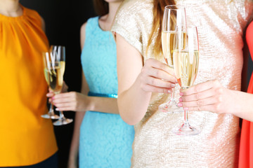 Girls have party celebration