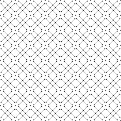 Black and white geometric seamless pattern with dot and line.