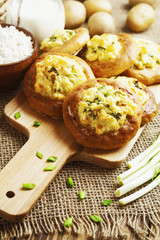 Shangi- patties with potatoes and green onion