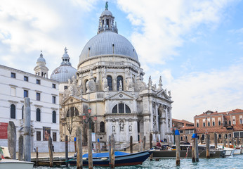 Fototapeta na wymiar Church of Santa Maria della Salute. Venice. Italy