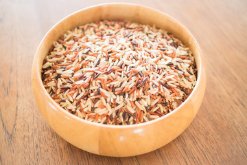 Multi whole grain of organic jasmine rice