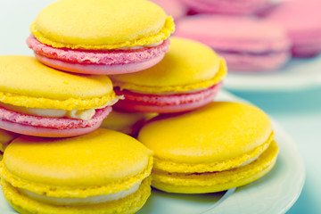 Yellow macaroons