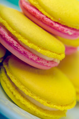 Yellow macaroons
