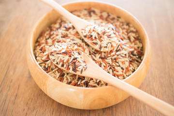 Multi whole grain of organic jasmine rice