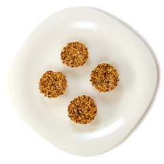 Isolated image of cookies on a plate