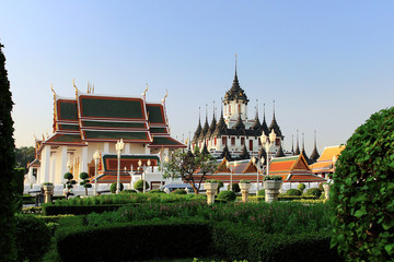Naklejka premium Wat Ratchanaddaram Worawihan