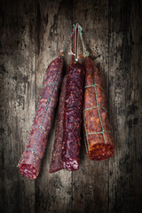 salami sausages