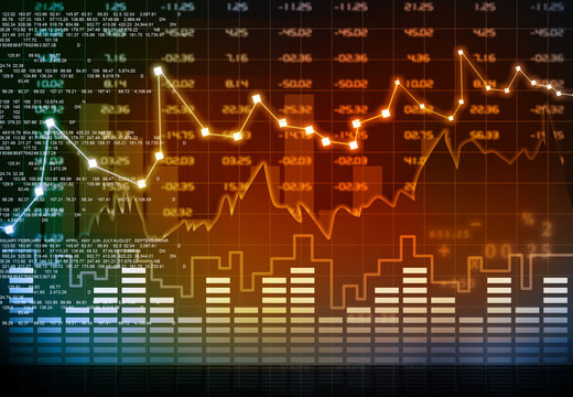 Stock market chart..