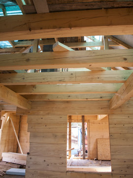 fragment structure wooden log home