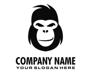 monkey gorilla ape logo image vector