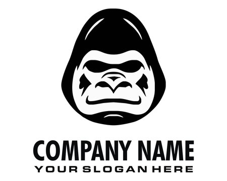 monkey gorilla ape logo image vector