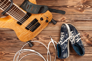 Naklejka premium Modern electric guitar