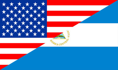 usa nicaragua flag