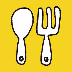 tableware doodle drawing