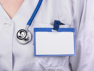 Doctor with badge