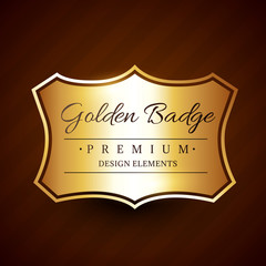 Obraz premium golden premium badge label design element