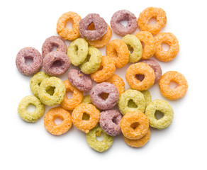 colorful cereal rings