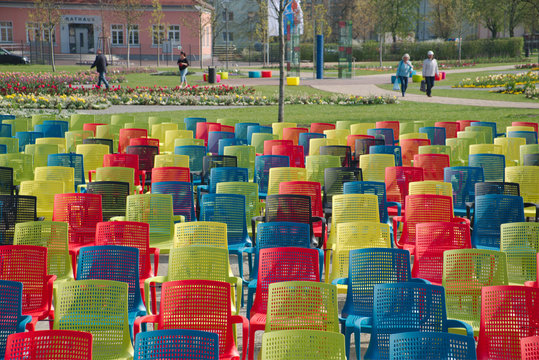Spazierg&auml;nger im Buga-Park Premnitz.