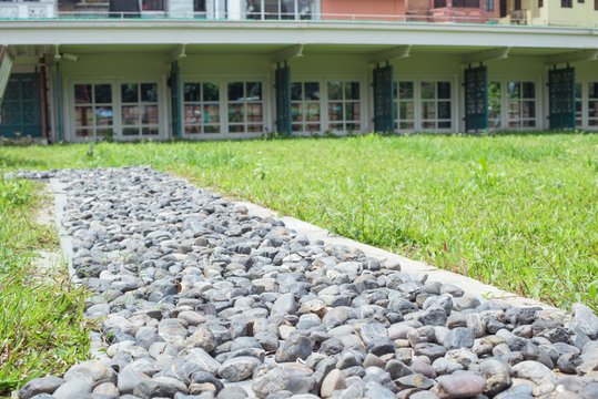 Garden Pebble Road