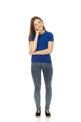 Beautiful young teenage woman.