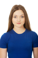 Fototapeta premium Beautiful young teenage woman.