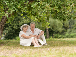 Happy elderly couple 