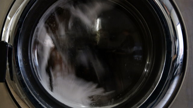 clothes in the washer