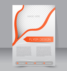 Flyer template. Business brochure. A4 poster for business