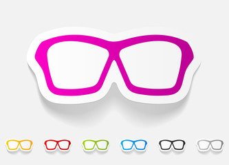 Fototapeta premium realistic design element. glasses
