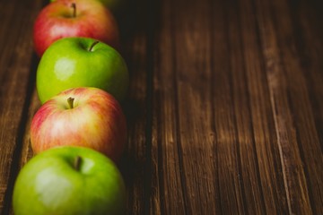 Fresh colorful apples