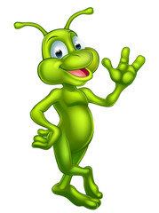 Cartoon cute alien