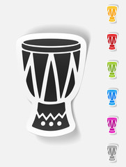 realistic design element. drum