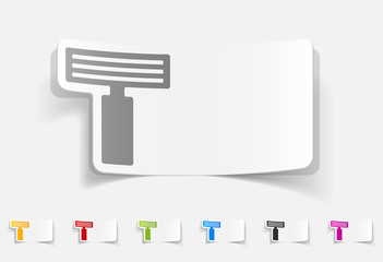 realistic design element. razor