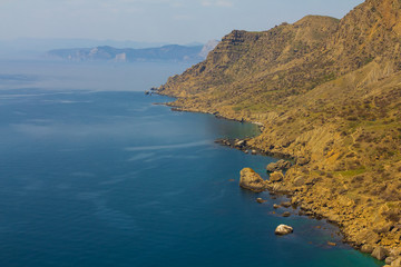 Fototapeta premium rocky sea coast scene