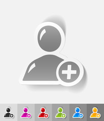 realistic design element. add contact