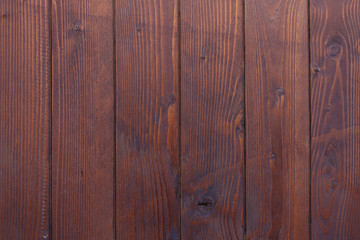 Naklejka premium close up of brown wooden wall