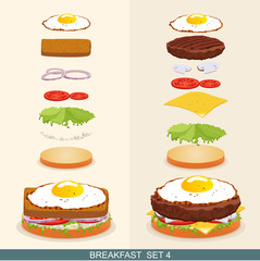 Burger set 4